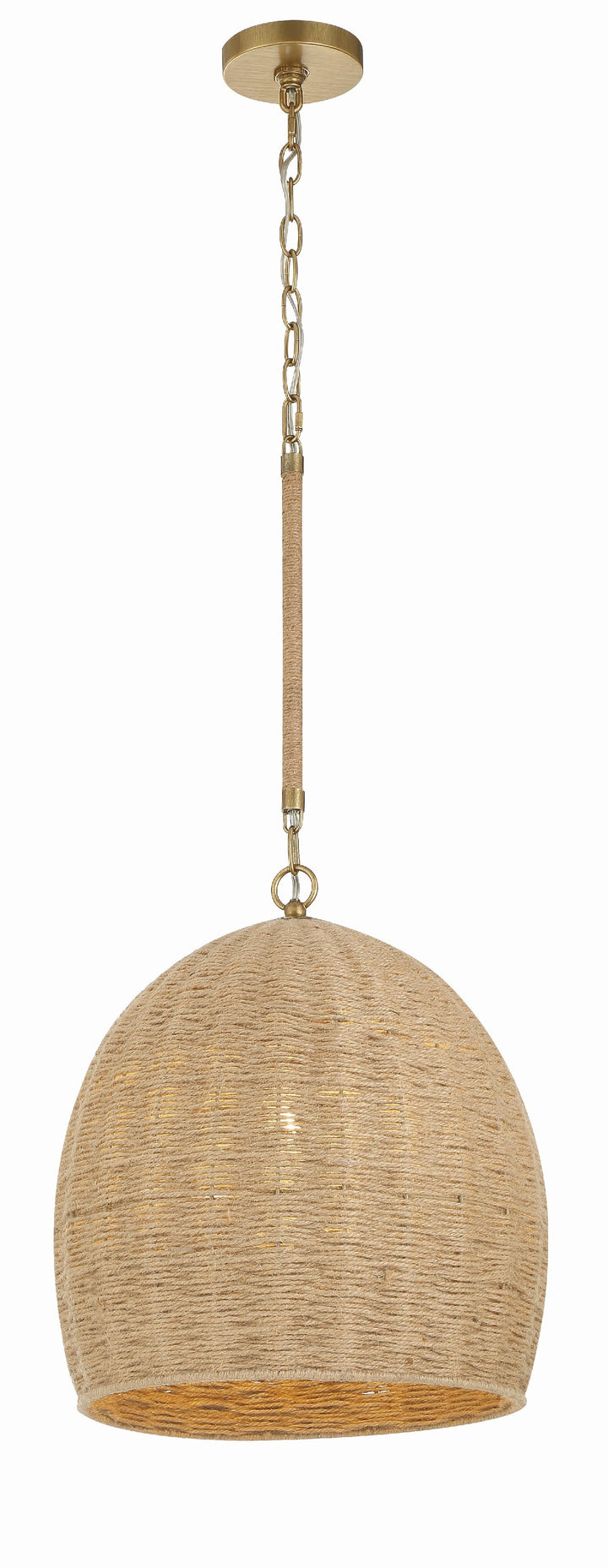 Crystorama Crystorama Jace 1 Light Soft Gold Pendant