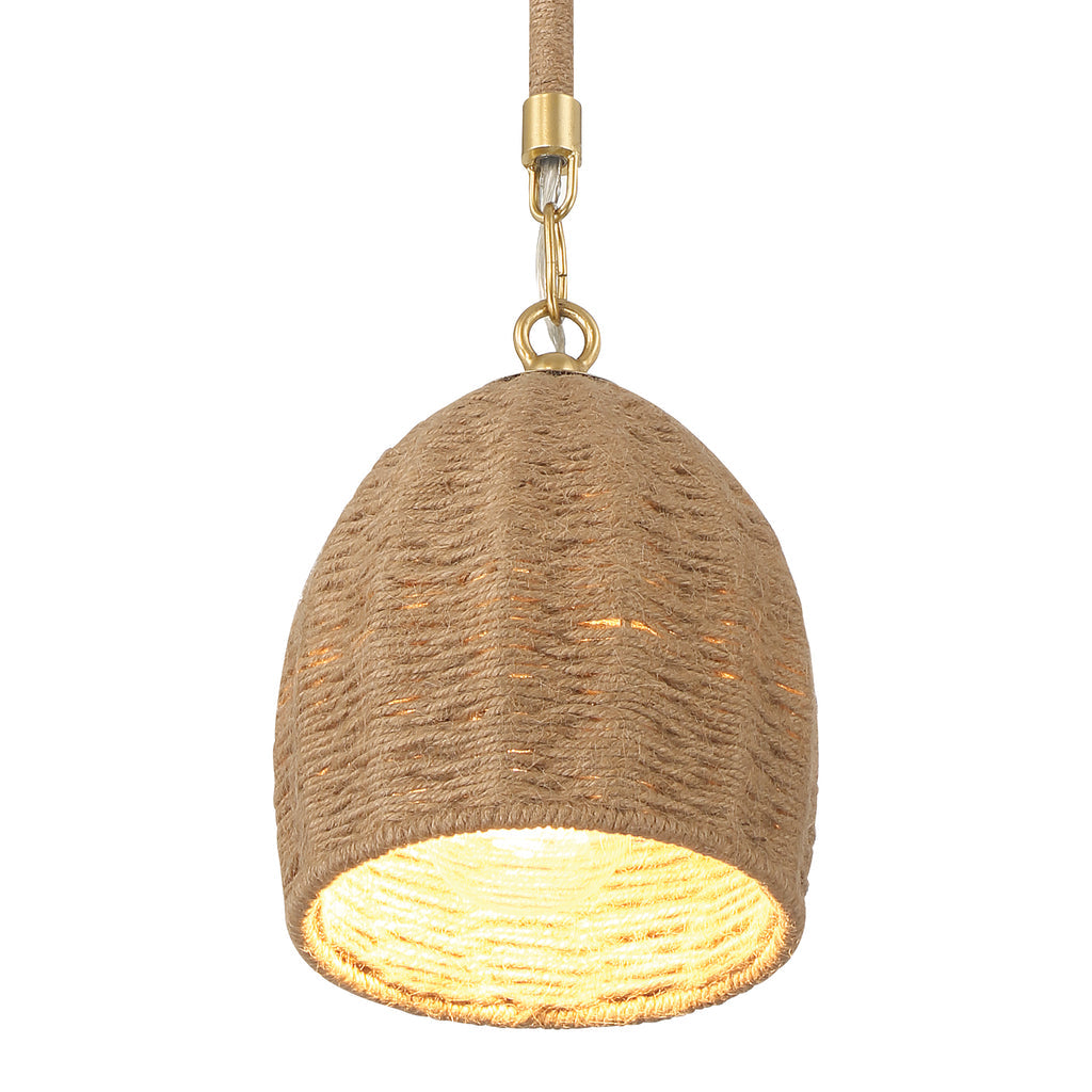 Crystorama Crystorama Jace 1 Light Soft Gold Mini Pendant
