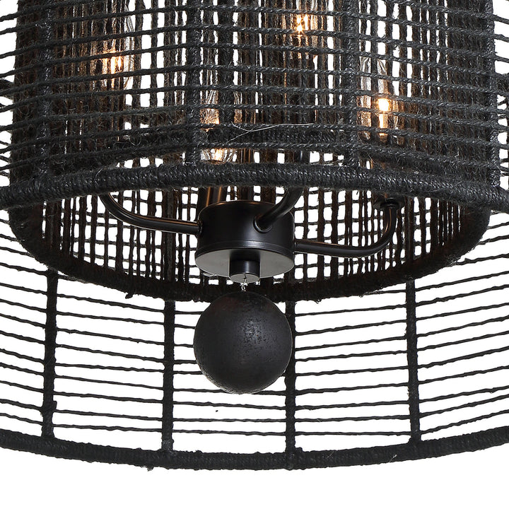 Crystorama Crystorama Jayna 4 Light Matte Black Chandelier