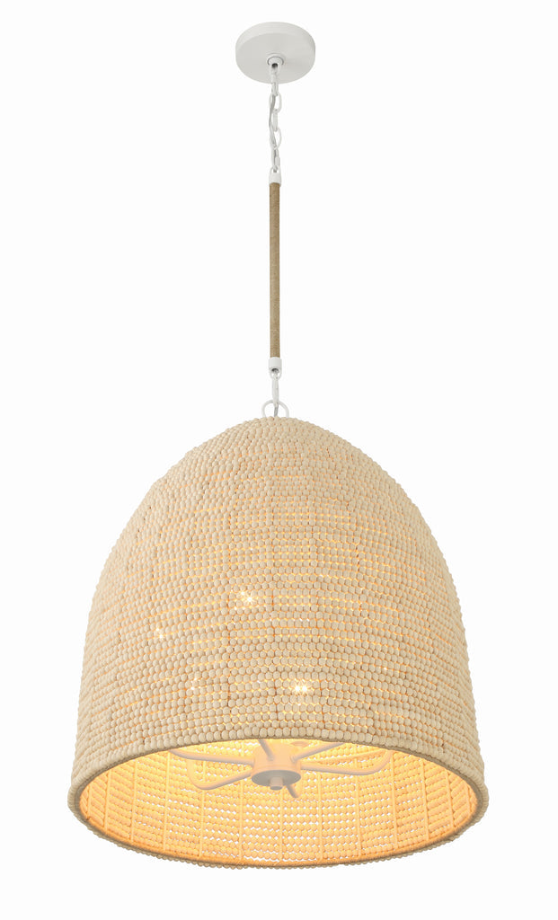 Crystorama Crystorama Jasper 6 Light Matte White Chandelier