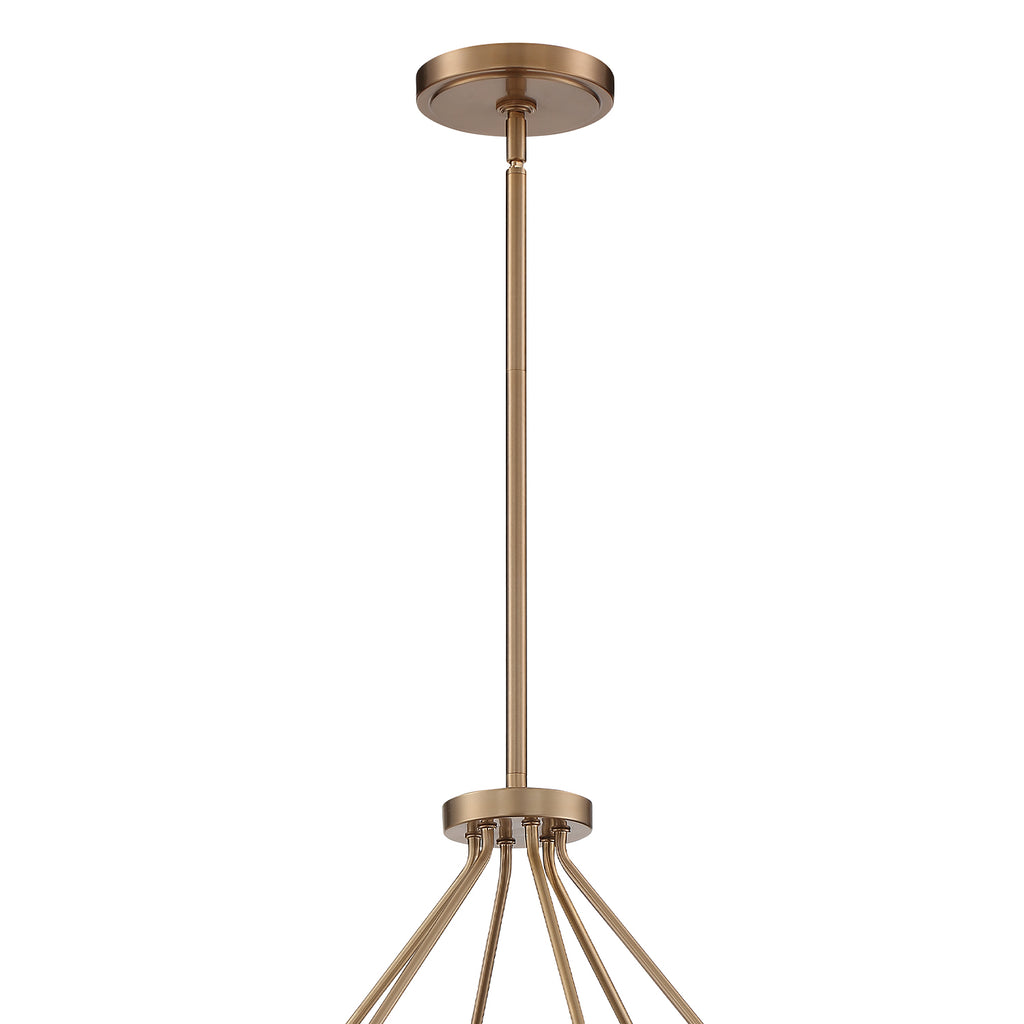 Crystorama Crystorama Keenan 6 Light Vibrant Gold Chandelier