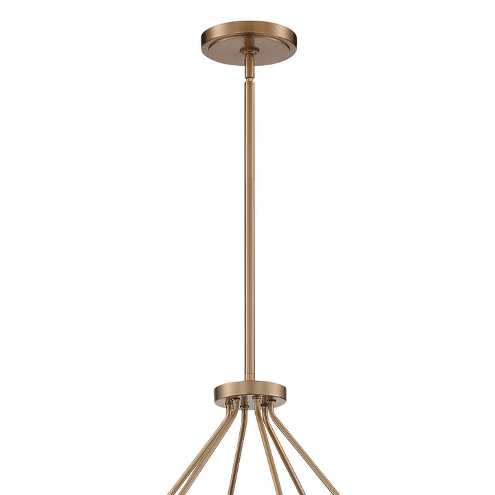Crystorama Crystorama Keenan 6 Light Vibrant Gold Chandelier