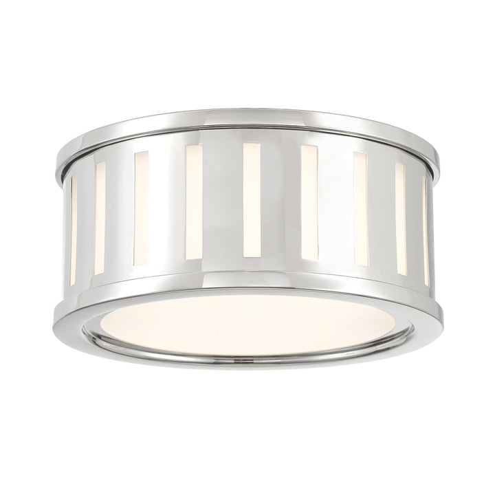 Kendal 2 Light Polished Nickel Flush Mount Crystorama