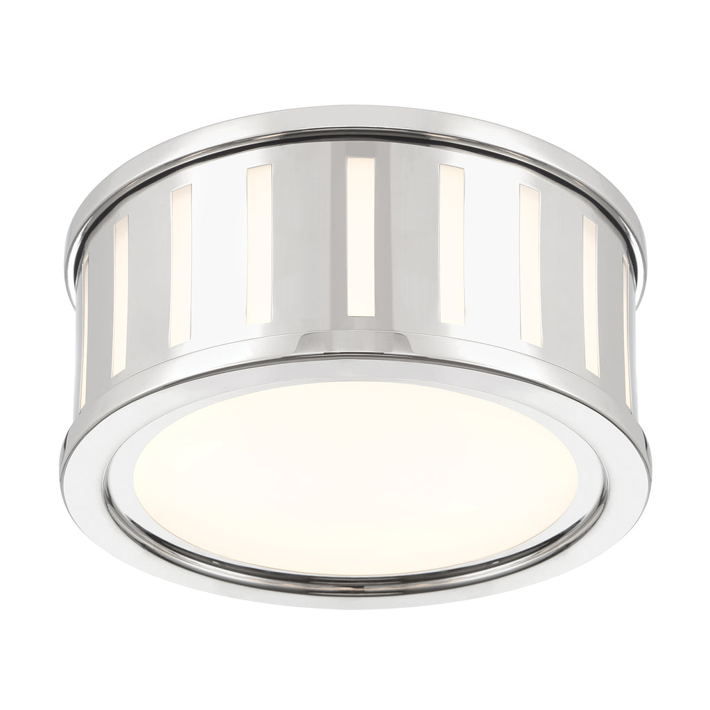 Kendal 2 Light Polished Nickel Flush Mount Crystorama