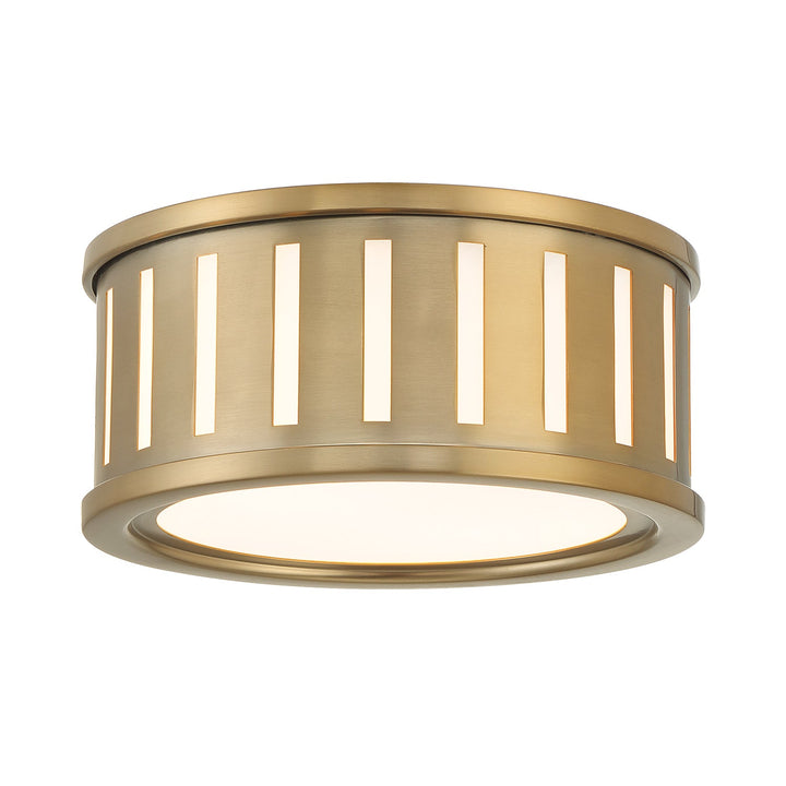 Kendal 2 Light Vibrant Gold Flush Mount Crystorama