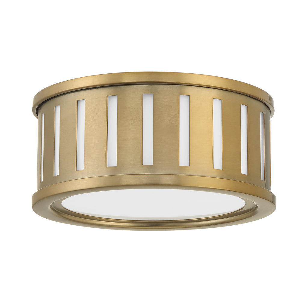 Kendal 2 Light Vibrant Gold Flush Mount Crystorama