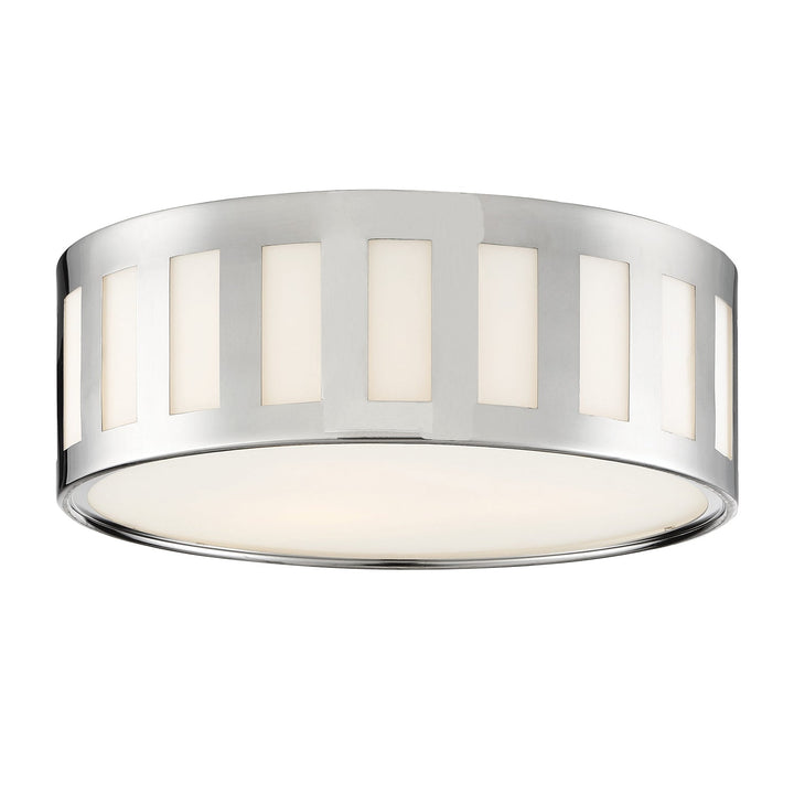 Kendal 3 Light Polished Nickel Flush Mount Crystorama