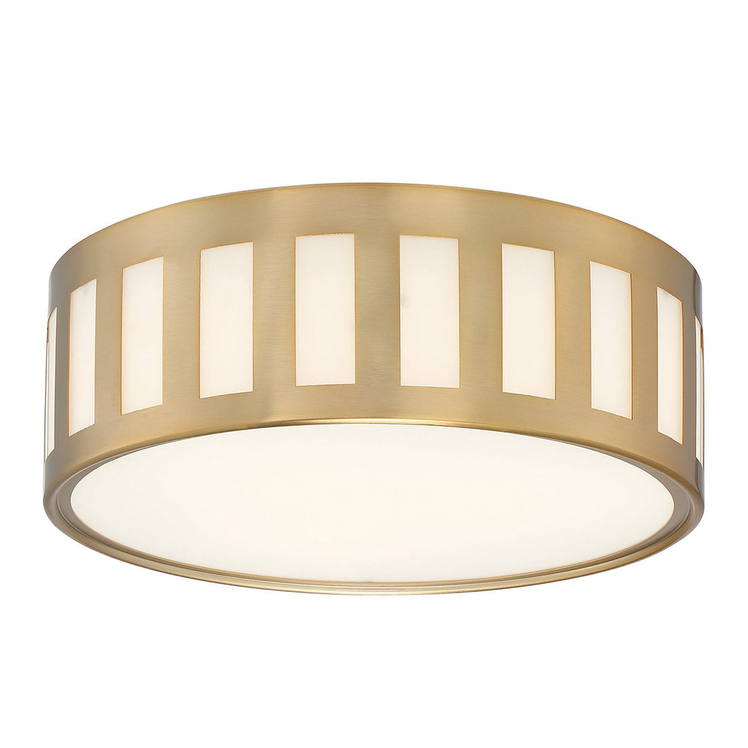 Kendal 3 Light Vibrant Gold Flush Mount Crystorama