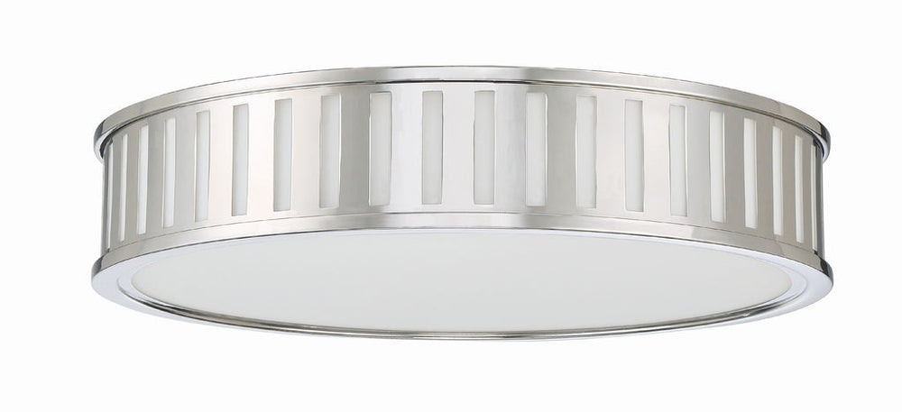 Kendal 4 Light Polished Nickel Flush Mount Crystorama