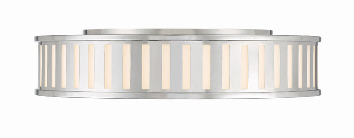 Kendal 4 Light Polished Nickel Flush Mount Crystorama