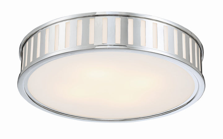 Kendal 4 Light Polished Nickel Flush Mount Crystorama