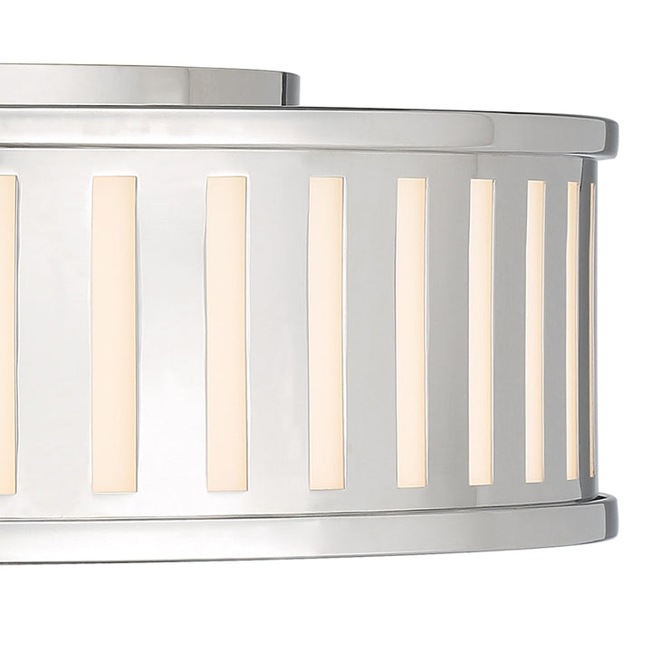 Kendal 4 Light Polished Nickel Flush Mount Crystorama