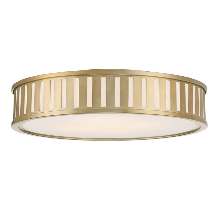 Kendal 4 Light Vibrant Gold Flush Mount Crystorama