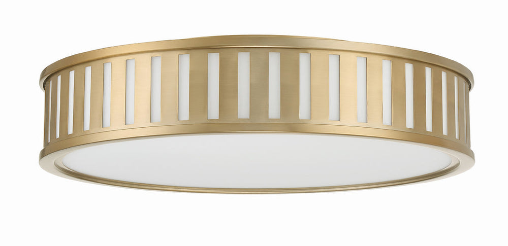 Kendal 4 Light Vibrant Gold Flush Mount Crystorama