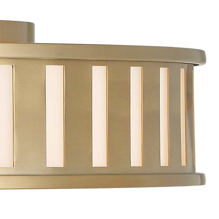 Kendal 4 Light Vibrant Gold Flush Mount Crystorama