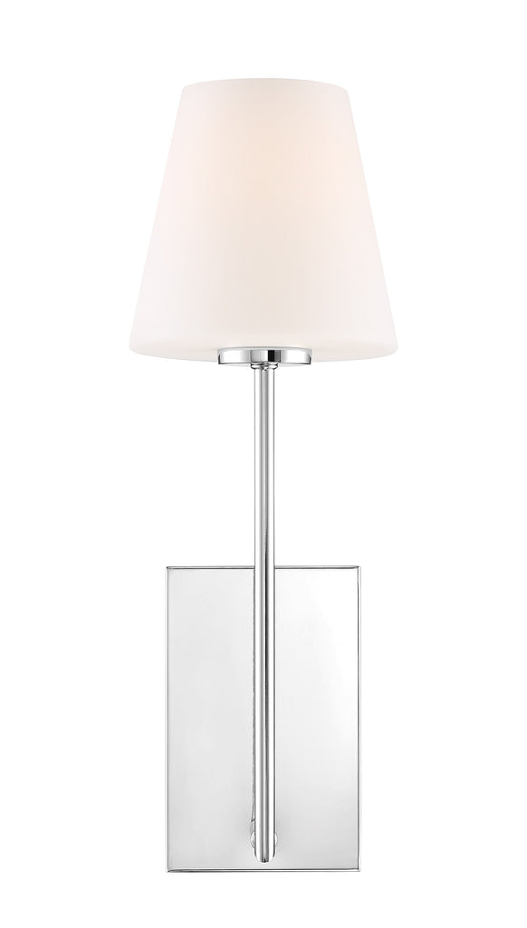 Crystorama Crystorama Lena 1 Light Polished Chrome Sconce