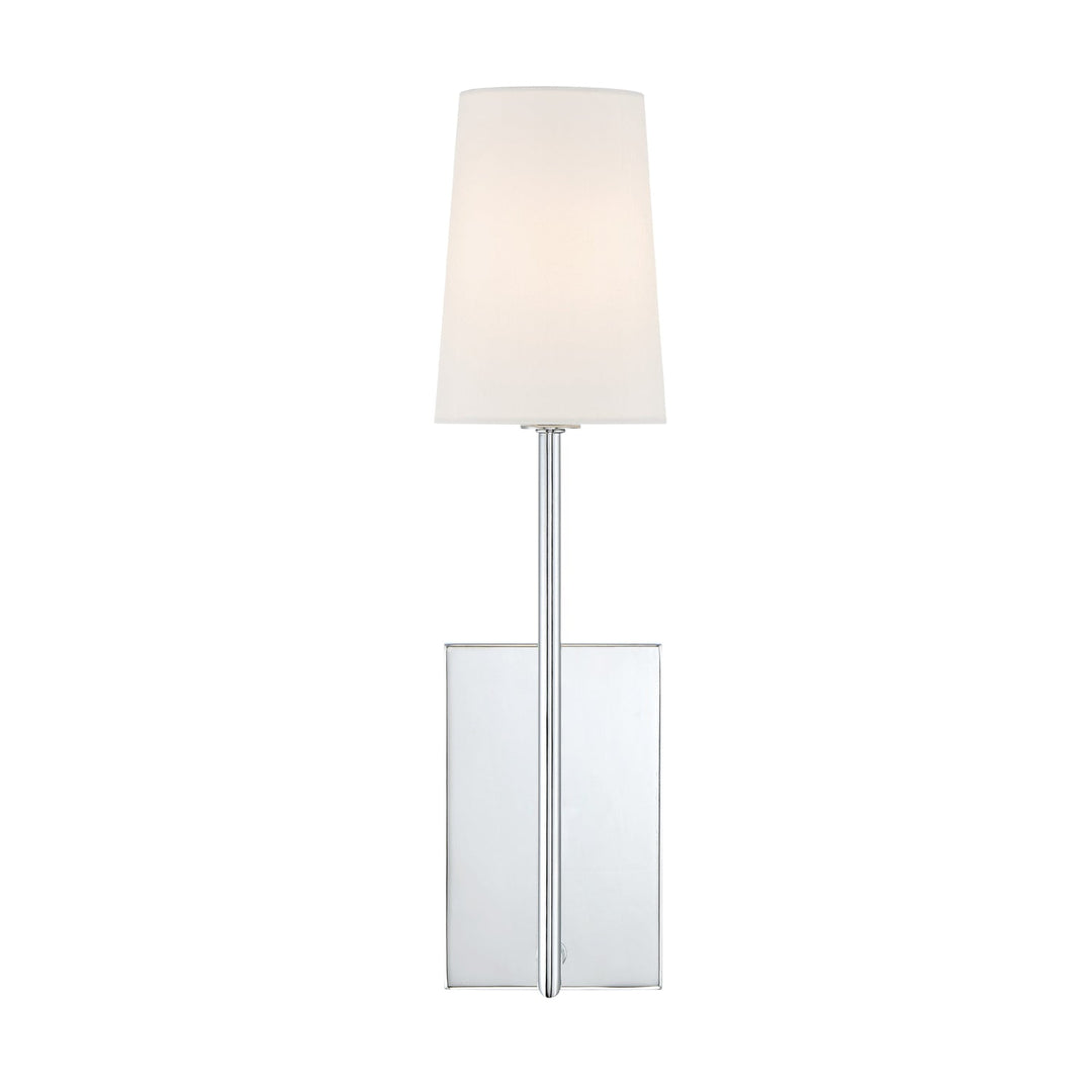 Crystorama Crystorama Lena 1 Light Polished Chrome Sconce