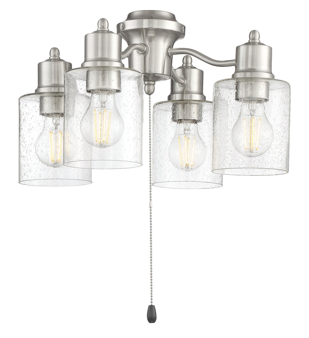 ##Antique Hardware## 4 Light Universal Light Kit in Brushed Polished Nickel