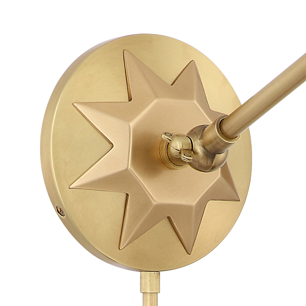 Crystorama Crystorama Morgan 1 Light Aged Brass Task Sconce