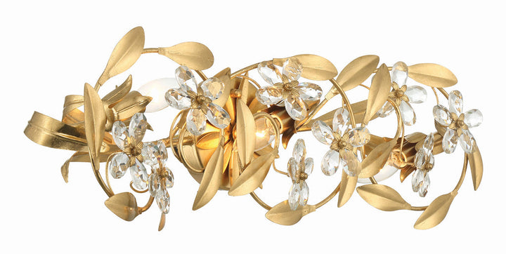 Crystorama Crystorama Marselle 3 Light Antique Gold Bathroom Vanity