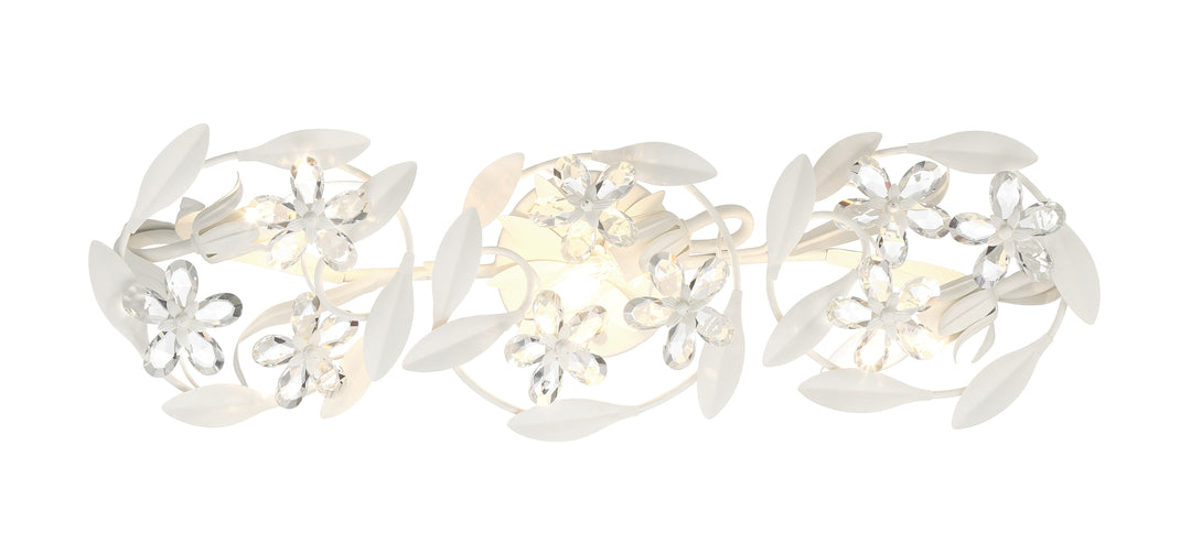 Crystorama Crystorama Marselle 3 Light Matte White Bathroom Vanity