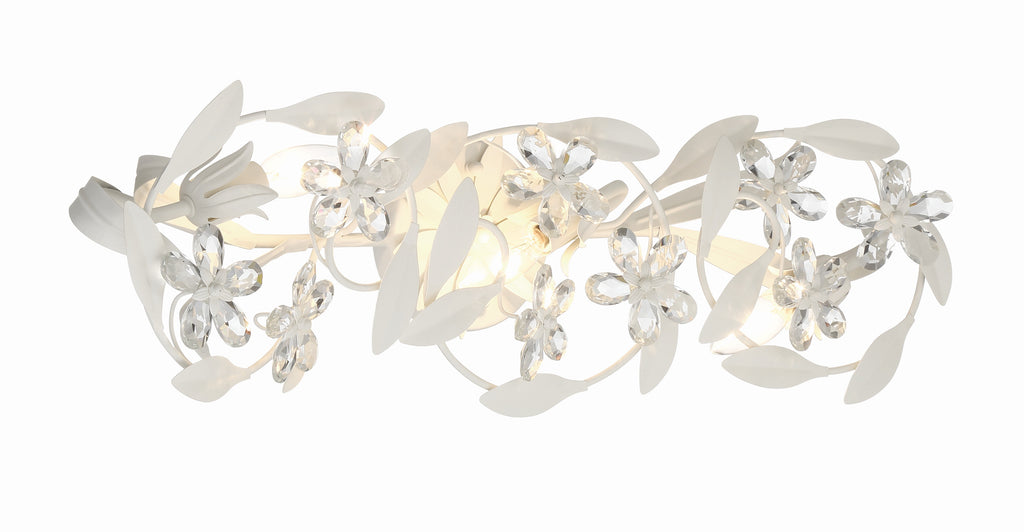 Crystorama Crystorama Marselle 3 Light Matte White Bathroom Vanity