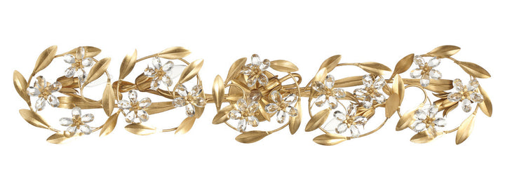 Crystorama Crystorama Marselle 5 Light Antique Gold Bathroom Vanity