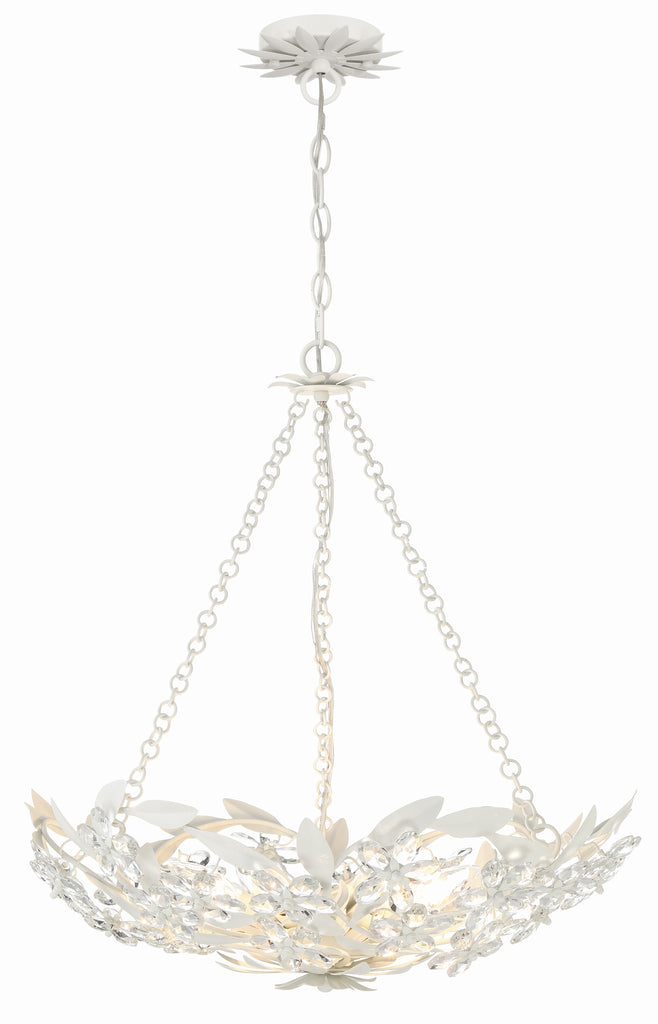 Crystorama Crystorama Marselle 6 Light Matte White Chandelier