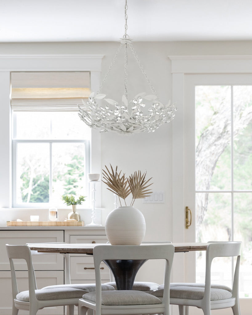 Crystorama Crystorama Marselle 6 Light Matte White Chandelier