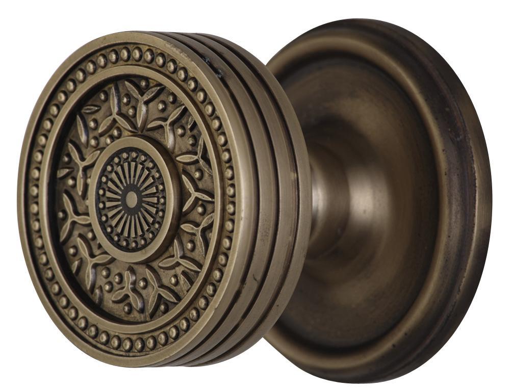 Traditional Rosette Door Set with Rice Pattern Door Knobs (Several Finishes Available) COPPER MOUNTAIN HARDWARE