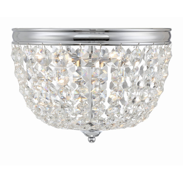 Nola 2 Light Polished Chrome Flush Mount Crystorama