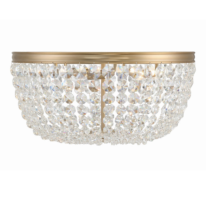 Nola 5 Light Vibrant Gold Flush Mount Crystorama