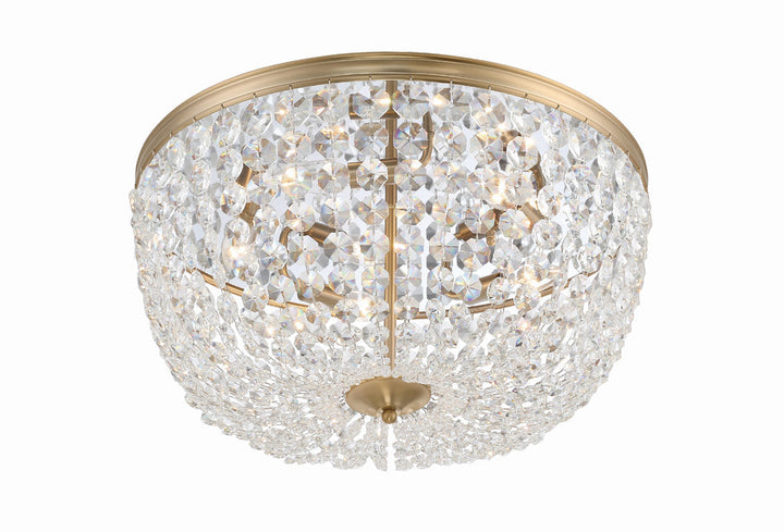 Nola 5 Light Vibrant Gold Flush Mount Crystorama