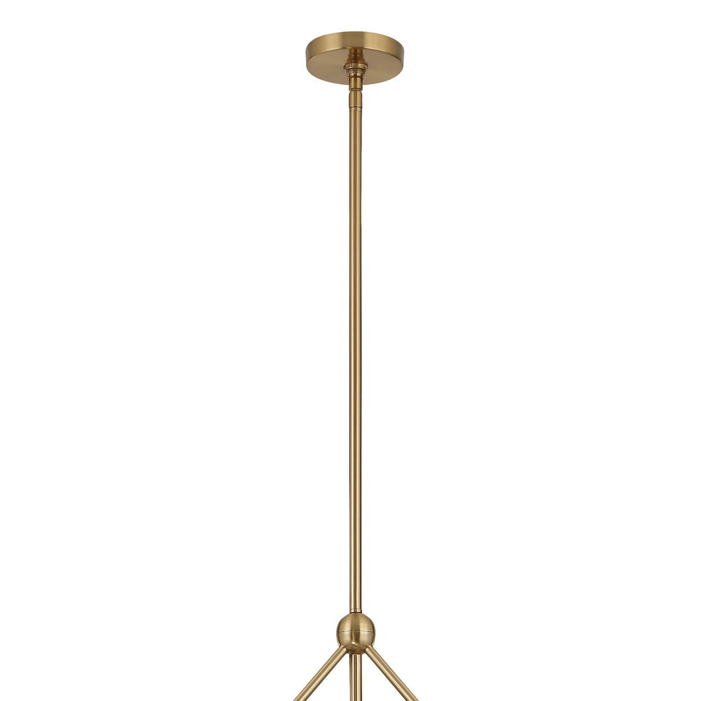 Crystorama Crystorama Omni 6 Light Aged Brass Chandelier