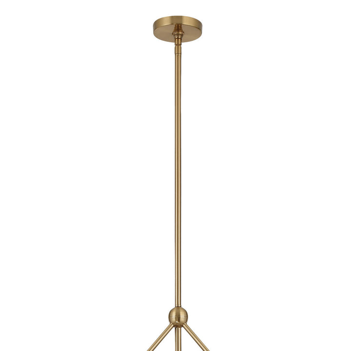 Crystorama Crystorama Omni 6 Light Aged Brass Chandelier