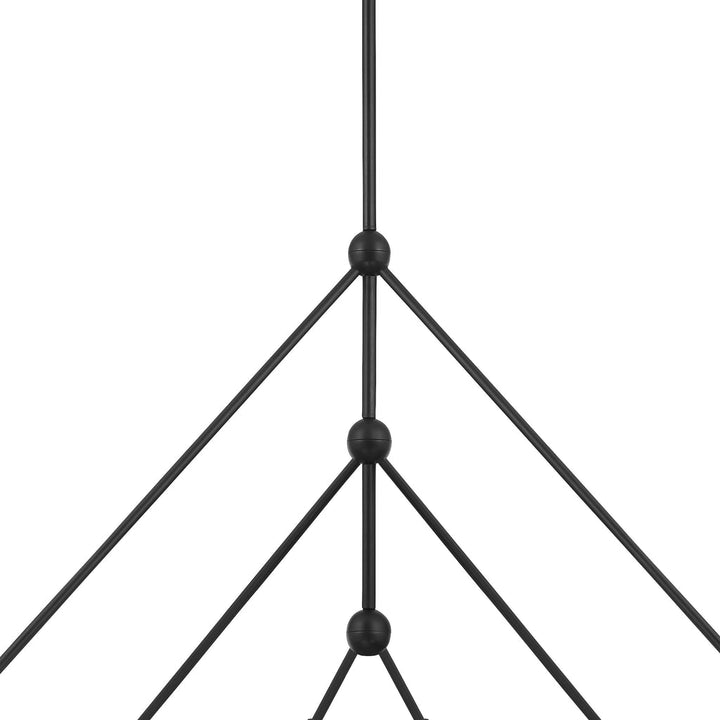 Crystorama Crystorama Omni 6 Light Matte Black Chandelier