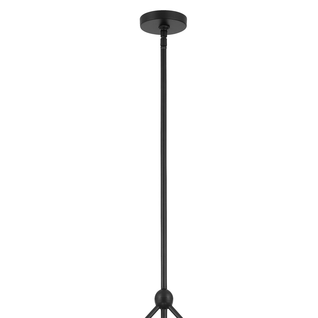 Crystorama Crystorama Omni 6 Light Matte Black Chandelier
