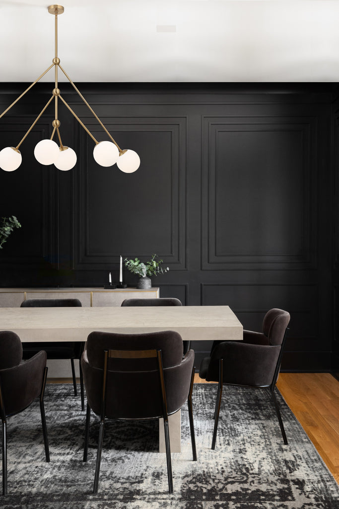 Crystorama Crystorama Omni 6 Light Matte Black Chandelier