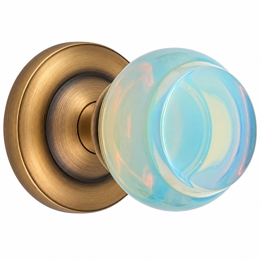 Magnifique® Classic Door Set with Opalite Knobs (Several Finishes Available)