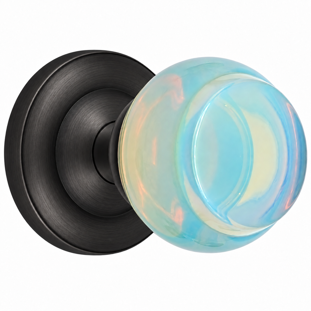 Magnifique® Classic Door Set with Opalite Knobs (Several Finishes Available)