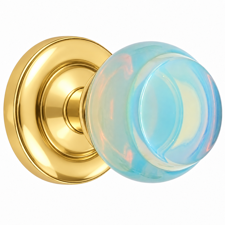 Magnifique® Classic Door Set with Opalite Knobs (Several Finishes Available)