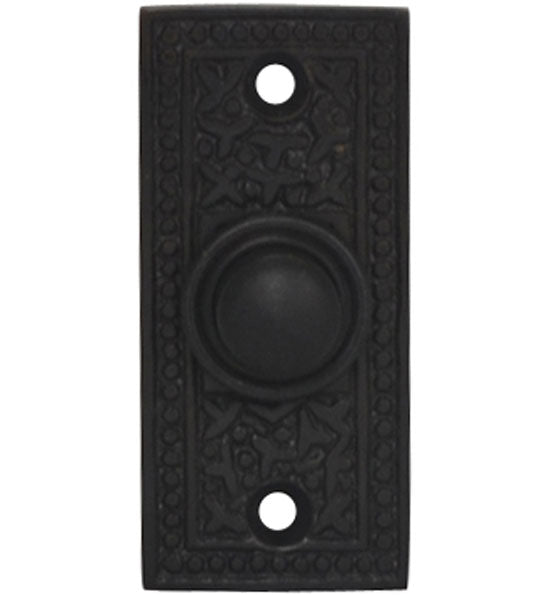 Solid Brass Rice Pattern Door Bell (Several Finishes Available) COPPER MOUNTAIN HARDWARE