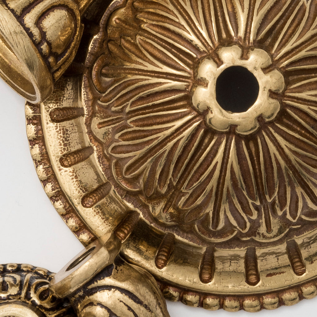 Crystorama Crystorama Crystorama 2 Light Golden Teak Crystal Olde Brass Flush Mount