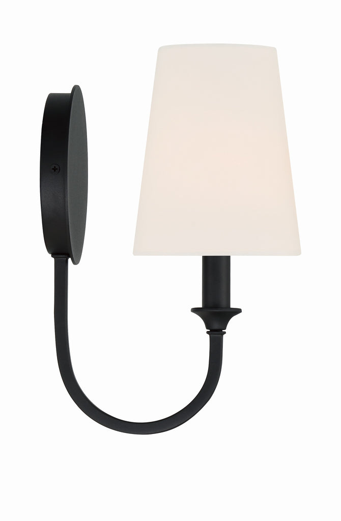 Crystorama Crystorama Payton 1 Light Black Forged Sconce