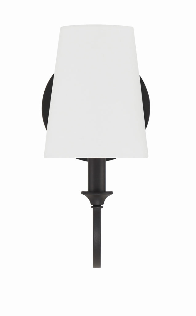 Crystorama Crystorama Payton 1 Light Black Forged Sconce