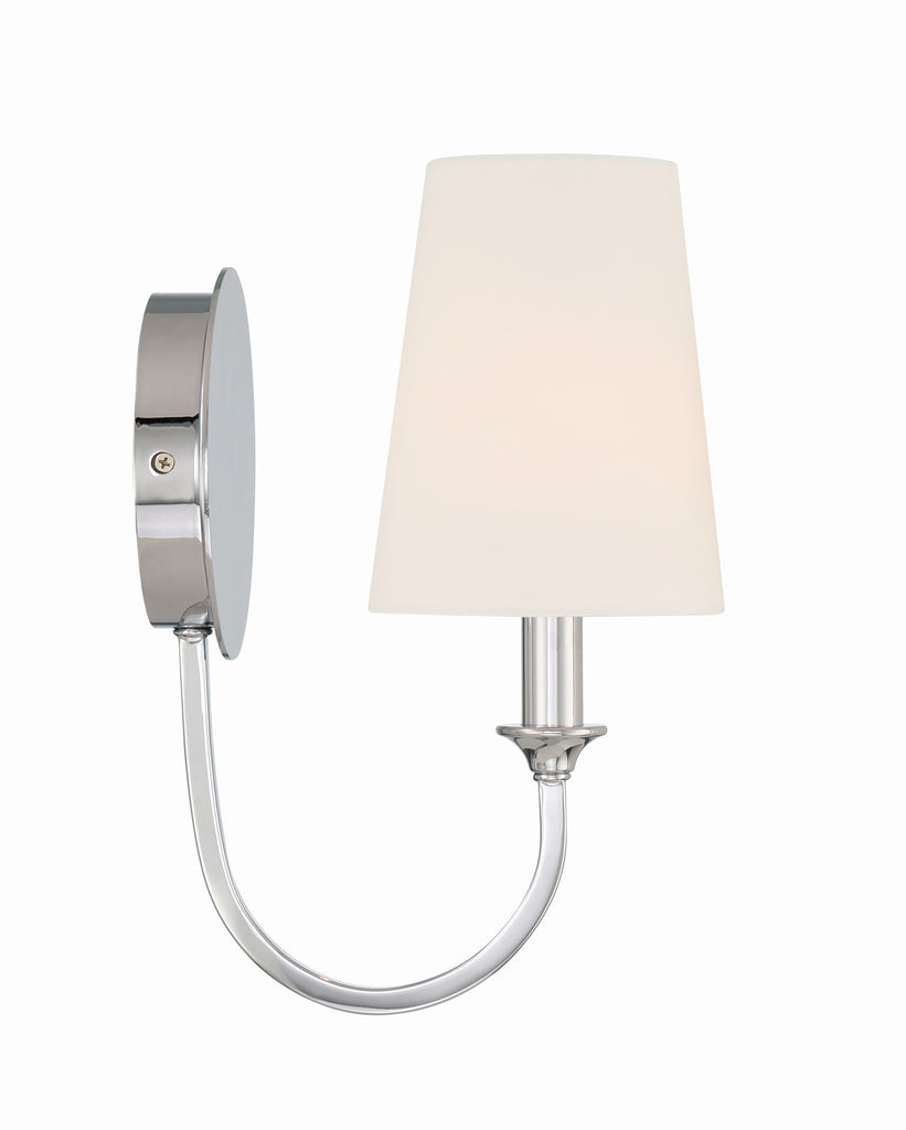 Crystorama Crystorama Payton 1 Light Polished Chrome Sconce