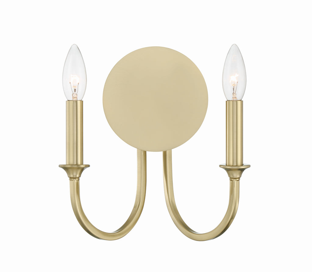 Crystorama Crystorama Payton 2 Light Vibrant Gold Sconce