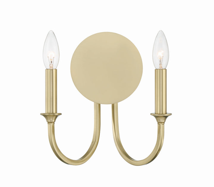 Crystorama Crystorama Payton 2 Light Vibrant Gold Sconce