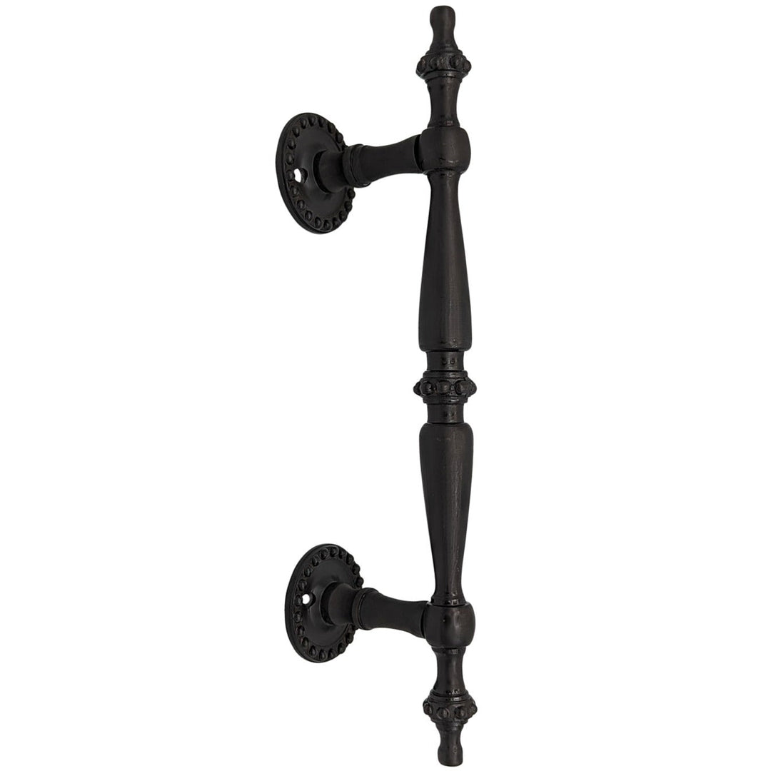 9 3/4 Inch Solid Brass Estate Beaded Handle COPPER MOUNTAIN HARDWARE