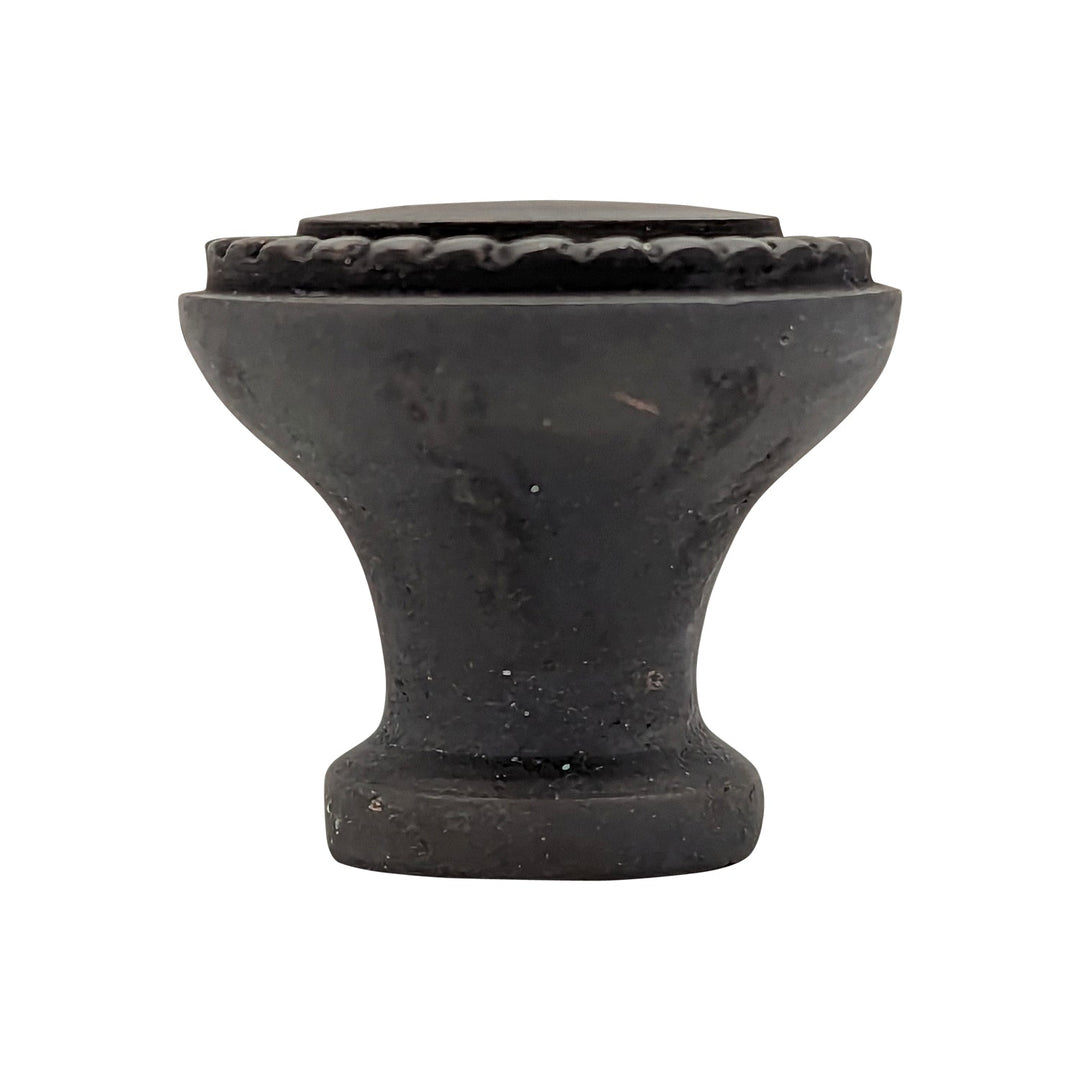 COPPER MOUNTAIN HARDWARE Solid Brass Beaded Round Cabinet & Furniture Knob